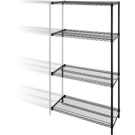 Lorell Industrial Black 36"x24" Wire Shelving
