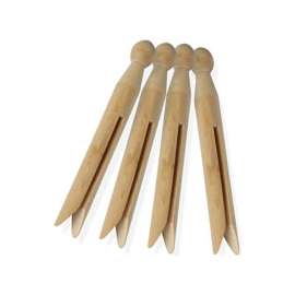 Honey-Can-Do DRY-01377 Classic Clothespin, 4-3/8 in L, Birchwood, Natural