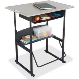 Safco 36" Adj-ht Stand-Up Book Box Student Desk