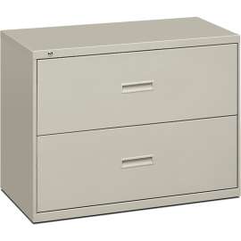 HON Brigade 600 Series Lateral File, 4 Legal/Letter-Size File Drawers, Putty, 30" x 18" x 52.5"