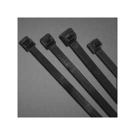 UV Stabilized Cable Ties, 120 lb Tensile Strength, 15", Black, 50/Bag
