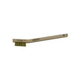 Utility Brushes, Wood Handle, Brass Bristles, Stapled