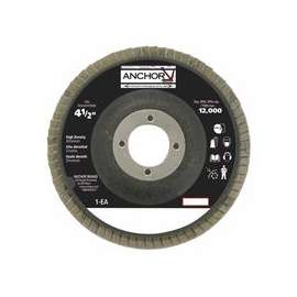 Abrasive Flap Discs, 4 1/2 in, 60 Grit, 5/8 in - 11 Arbor, 13,000 rpm, Angled