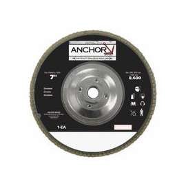 Abrasive Flap Discs, 7 in, 40 Grit, 8,600 rpm