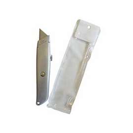 Retractable Blade Utility Knives, 7 in, Retractable Steel Blade, Zinc Alloy