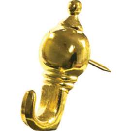 3PK BRS Push Pin Hanger