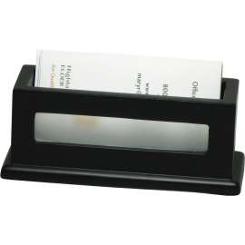 Victor Midnight Bk Coll. Wood Business Card Holder