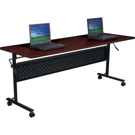 Lorell Mahogany Flipper Training Tables