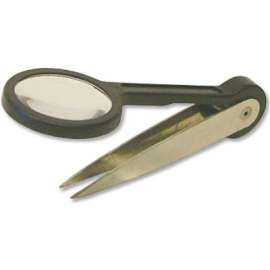 30PC Tweezers/Magn Lens