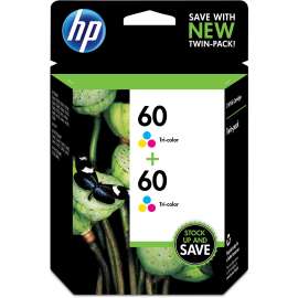 HP 60 Tri Color Twin Pack Ink Cartridge