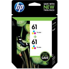 HP 61 Tri Color Twin Pack Ink Cartridge
