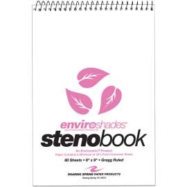 Roaring Spring Enviroshades Gregg Ruled Steno Book