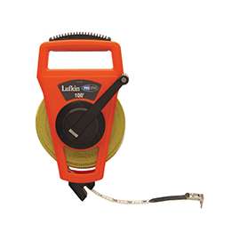 Crescent Lufkin PSFE100/PS1706 Tape Measure, 100 ft L Blade, 3/4 in W Blade, Fiberglass Blade, ABS/Rubber Case