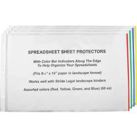 Stride, Inc. Semi-clear Landscape Sheet Protectors