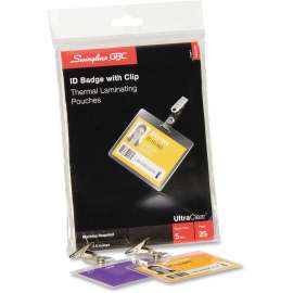 GBC Badge & Strip Laminating Pouches