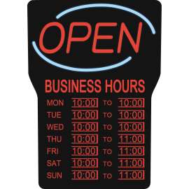 Royal Sovereign Business Hours Open Sign 