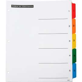 SKILCRAFT 3HP Preprinted 1-5 Table of Cont Sheets