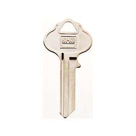 HY-KO 11010WR2 Key Blank, Brass, Nickel, For: Weiser Cabinet, House Locks and Padlocks