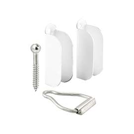 Make-2-Fit PL 8133 Hanger and Latch Screen, Aluminum, White