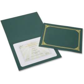 SKILCRAFT Linen Gold Foil Certificate Holder