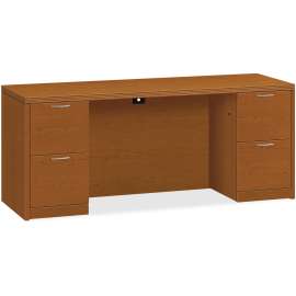 HON 10700 Series Full Right Pedestal Return, 48w x 24d x 29.5h, Cognac