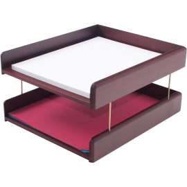 Carver Wood Open Front 2-level Hardwood Tray
