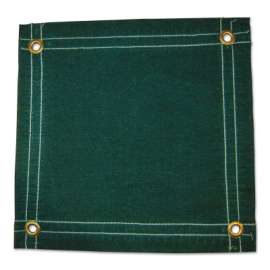 Protective Tarps, 16 ft Long, 12 ft Wide, Green Canvas