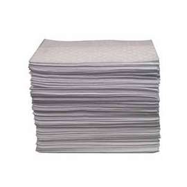 Oil-Only Sorbent Pad, Heavy-Weight, Absorbs 20.5 gal, 15 in x 17 in