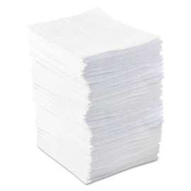 Oil-Only Sorbent Pad, Heavy-Weight, Absorbs 34 gal, 15 in x 17 in