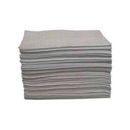 Oil-Only Sorbent Pad, Light-Weight, Absorbs 17 gal, 15 in x 17 in