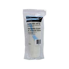 Linzer MR738 Paint Roller Cover, 3/8 in Thick Nap, 6-1/2 in L, Fabric Cover, White