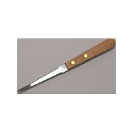 CHEF CRAFT 21525 Grapefruit Knife, 3-1/2 in L Blade, Stainless Steel Blade, Wood Handle, Brown Handle