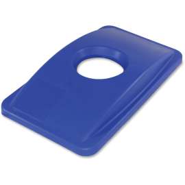 Impact Round Cut Out Blue Thin Bin Lid