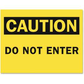 Tarifold Caution Do Not Enter Magneto Sign Insert