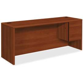 HON 10700 Kneespace Credenza, 3/4 Height Pedestal, 60w x 24d x 29.5h, Bourbon Cherry