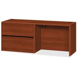 HON 10700 Series Wood Bookcase, Three-Shelf, 36w x 13.13d x 43.38h, Bourbon Cherry