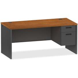 Lorell 97000 Cherry/Charcoal Modular Desking
