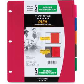 Mead Five Star Flex 5 Tabs Divider Noteprotectors