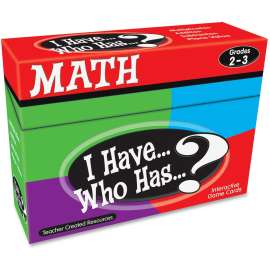 Teacher Created Res. 2&3 I Have Who Has Math Game