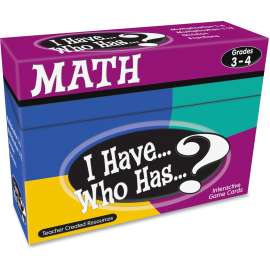 Teacher Created Res. 3&4 I Have Who Has Math Game