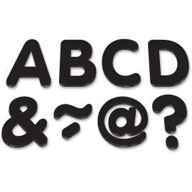 Teacher Created Res. Black 2" Magnetic Letters
