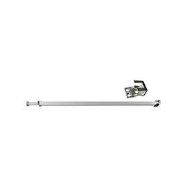 Prime-Line U 9920 Security Bar Lock, Aluminum, Anodized Aluminum, 3/16, 1/8, 1/4 in Thick Door