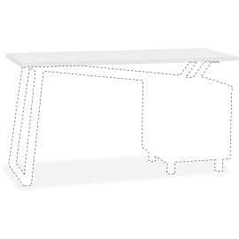 Mayline V-desk Glass Top