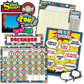 Teacher Created Res. Superhero Theme Deco Set