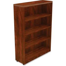 Lorell Chateau Series Cherry Laminate Bookshelf