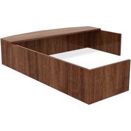 Lorell Walnut Laminate Office Desking