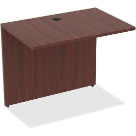 Lorell Essentials Mahogany Laminate Desking