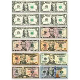 Ashley Prod. US Dollar Bill Set Die-cut Magnets