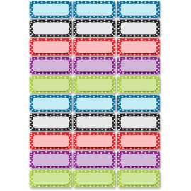 Ashley Prod. Dry Erase Dotted Nameplate Magnets