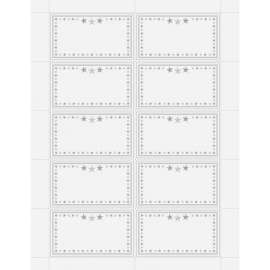 Geographics Star Border Recognition Cards